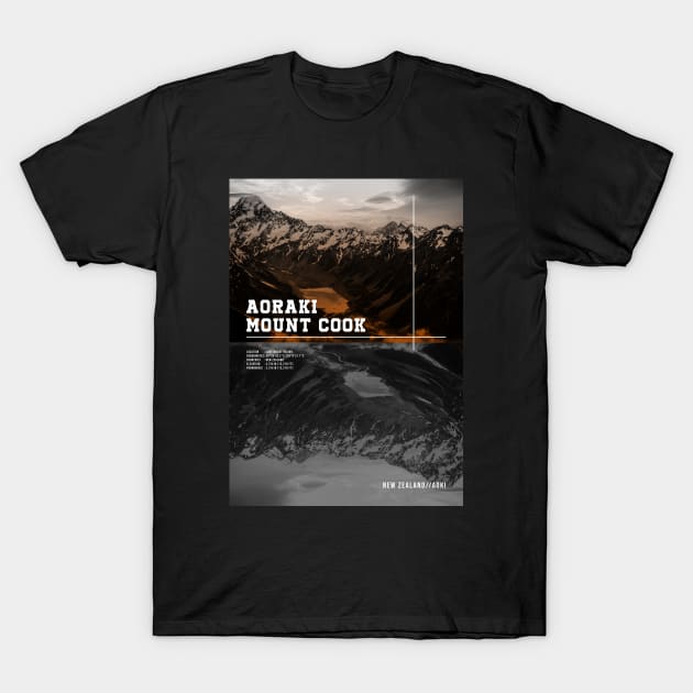 AORAKI MOUNT COOK WIKIPEDIA T-Shirt by Trangle Imagi